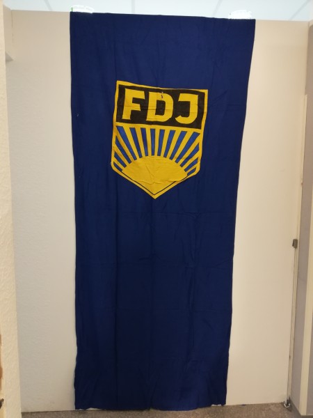 Fahne der FDJ Hauswandfahne Baumwolle