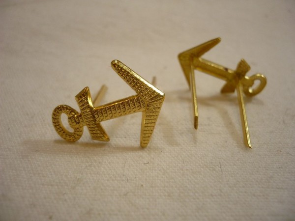 Schulterklappenauflage Verkehrswesen und Marinesicherungsdienst, klarer Anker, gold