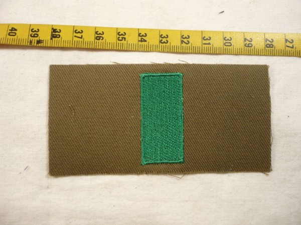 Allgemein: Funktionsabzeichen für Einsatzanzug Polizei, 1 Balken grün