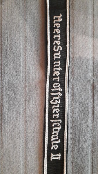 Ärmelband Heeresunteroffizierschule II, Offizier
