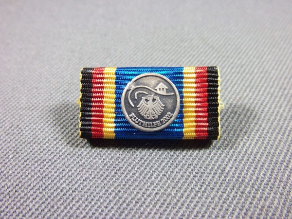 Allgemein: Einsatzmedaille Fluthilfe 2002 am Bande, Bandschnalle