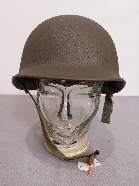 Bundeswehr Stahlhelm M1 A1 mit 2 Nieten Größe 53-55 Original von 1966
