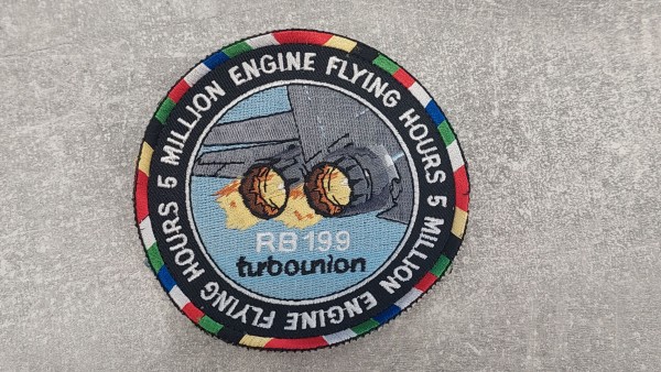 Aufnäher Patch RB199 turbounion 5 Million Engine Flying Hours