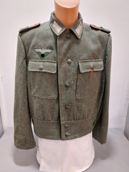 Wehrmacht Heer Jacke M44 feldgrau mit allen Effekten
