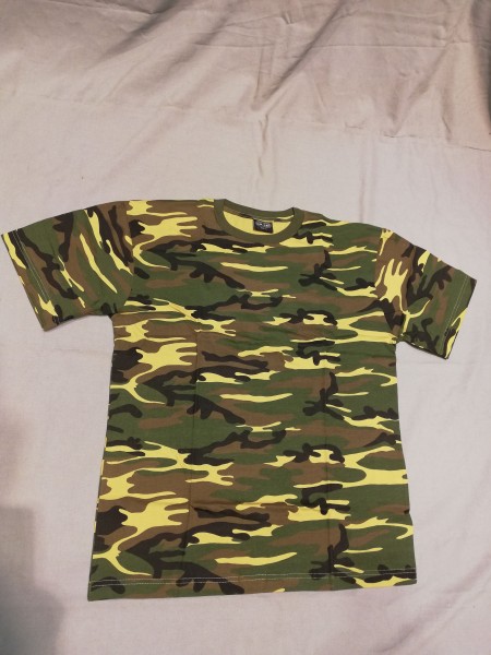 T-Shirt tarnfarben USA Woodland Größe L-Large