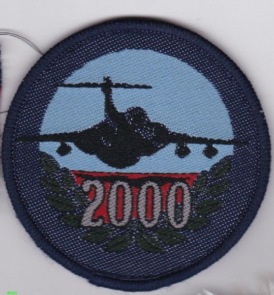 Armabzeichen 2000 bunt in dunkelblau