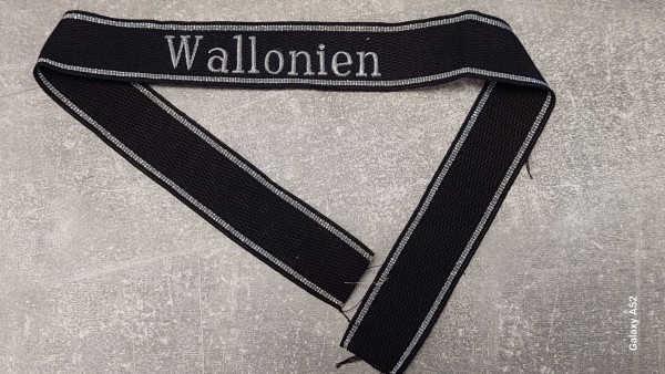 Ärmelband Wallonien handgestickt für Offiziere
