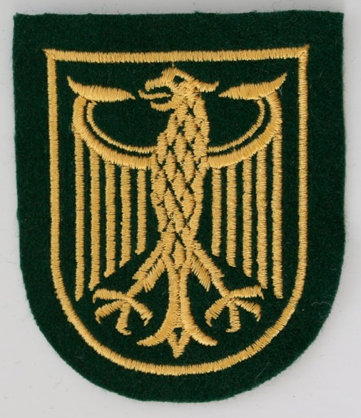 BUND: Armabzeichen BGS, Adler für Jacke  maschinengestickt