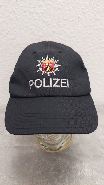 Polizei Rheinland Pfalz Baseballcap in schwarz Größe II = 56-58