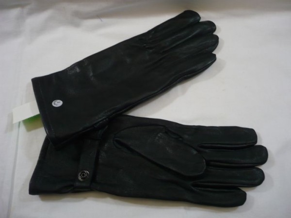 Handschuhe, Lederfingerhandschuhe, schwarz, #Grösse 9#