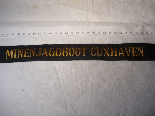 Mützenband, Minenjagdboot Cuxhaven nicht gefunden 11/2018