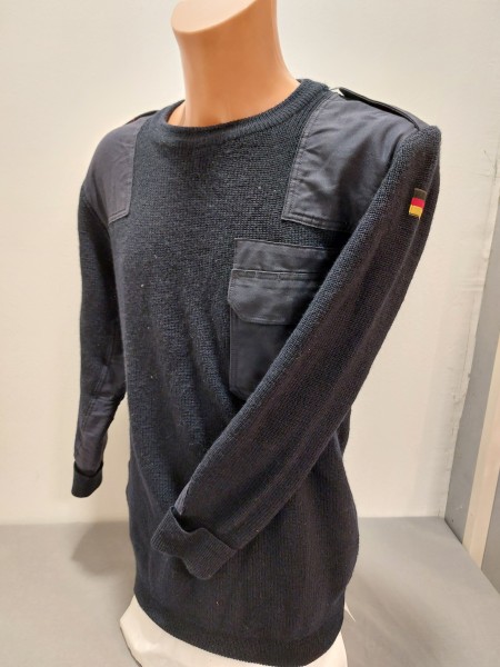 Bundeswehr Pullover Blau Grösse 50 - 80% Schurwolle 20% Polyamid, Gebraucht