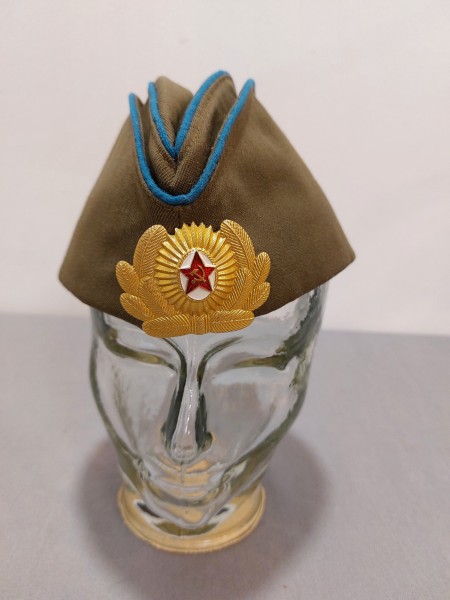 UDSSR Schiffchen - Pilotka Größe 60 mit Abzeichen - Luftwaffe