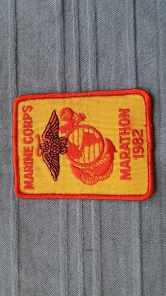 Armabzeichen Marine Corps Marathon 1982 Patch USMC bunt