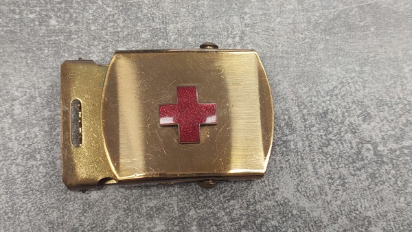 Hosengürtelschließe Sanitäter Messing für Hosengürtel