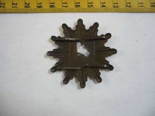 Hessen: Mützenstern, Polizei Hessen, Metall, einteilig