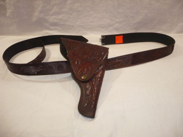 Lederkoppel mit Pistolentasche #Länge 125cm#