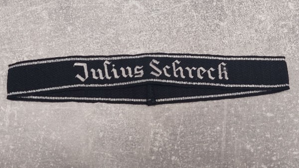 Waffen-XX Ärmelband Julius Schreck, Mannschaften, alte Deutsche Fertigung