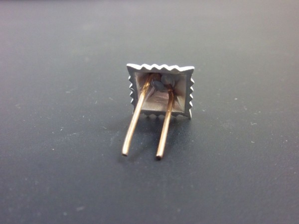 Stern für Schulterklappen, 12mm Kantenlänge, Aluminium