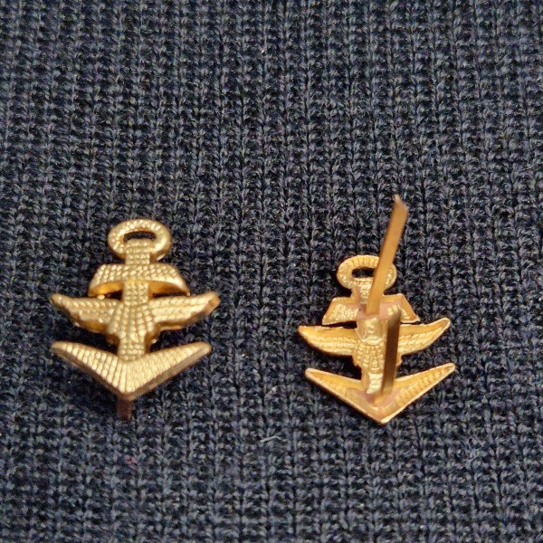 Bundesmarine Schulterklappenauflage Marineflieger gold