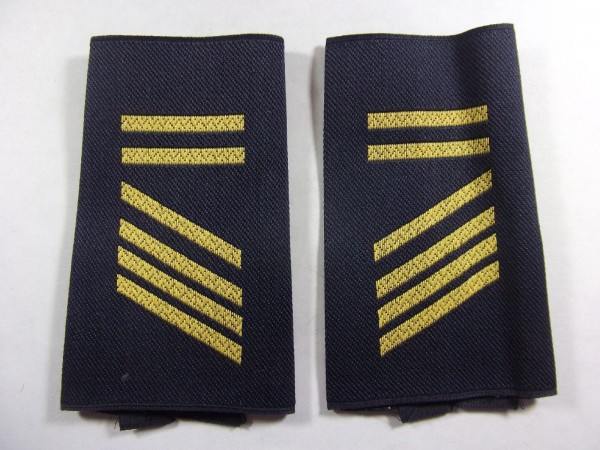 Rangschlaufen Stabsgefreiter Bootsmannanwärter gelb in blau 