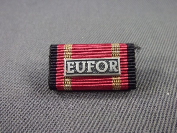 Bundeswehr Einsatzmedaille EUFOR in silber, Bandschnalle