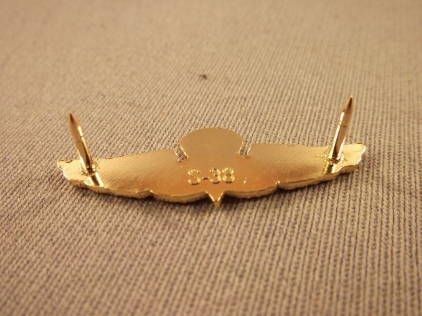 Brustabzeichen, Naval Parachutist, gold, Metall, #Miniature#