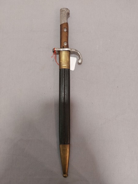 Brasilien Bajonett Seitengewehr Mauser M1908 Lederscheide mit Messinbeschlägen - Weyersberg