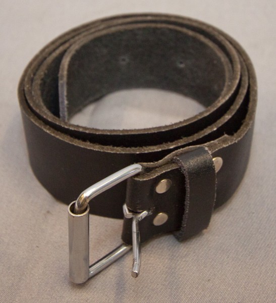 Hamburg: Hosengürtel, Leder schwarz, Polizei Hamburg, Neu