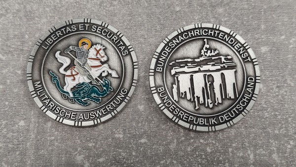 Bundeswehr Kommandeurscoin Libertas et Securitas Militärische Auswertung Coin