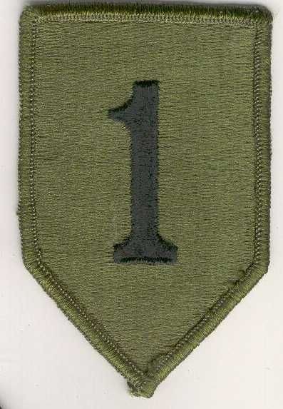 Armabzeichen 1st Division, tarnfarben ( OD)