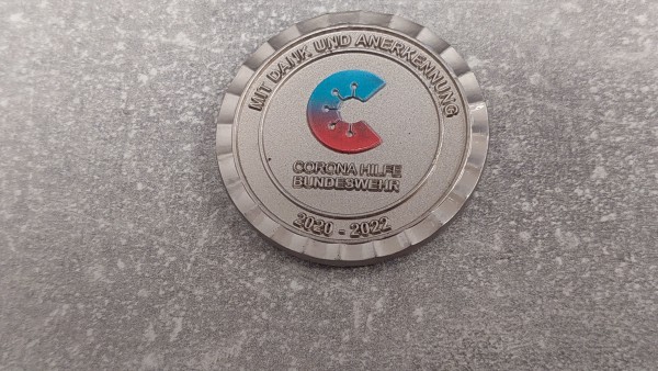 Bundeswehr Kommandeurscoin Corona Hilfe 2020-2022 Coin