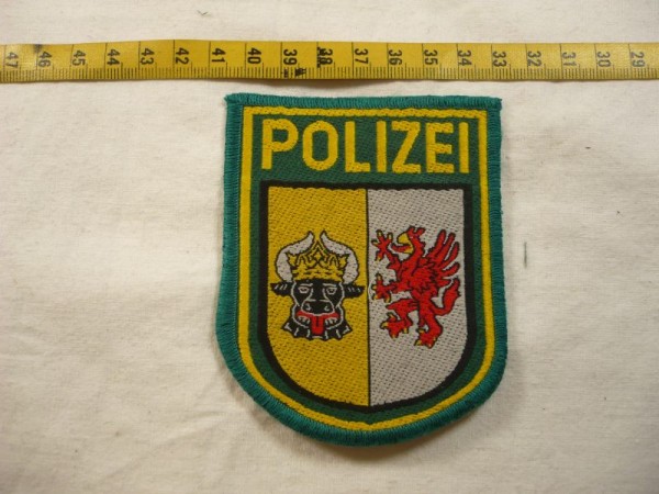 Mecklenburg-Vorpommern: Armabzeichen, Polizei Mecklenburg-Vorpommern, grün, gewebt