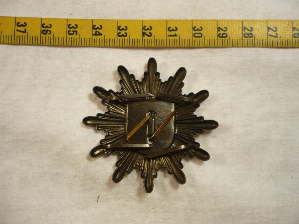 Mecklenburg-Vorpommern: Mützenstern, Wasserschutzpolizei Mecklenburg- Vorpommern, Metall, zweiteilig- Versuchsmodell