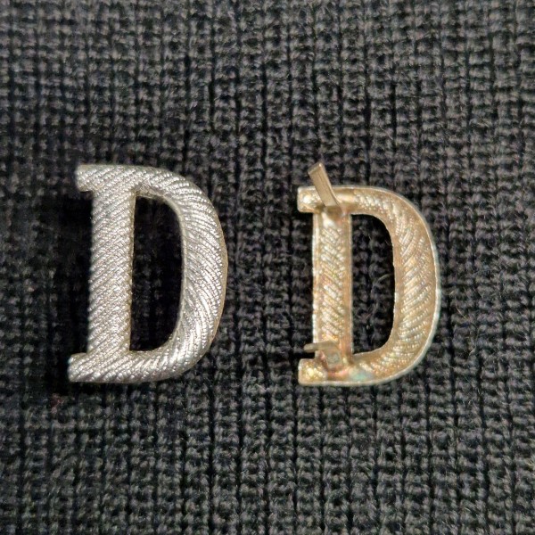Deutsches Reich Schulterklappenauflage D silber