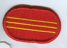 Brustabzeichen, Background Trimming, Oval, 3rd Batl. 319th Field Artillery