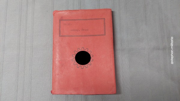 3. Reich Mitgliedsbuch der Deutschen Arbeitsfront DAF mit Schutzumschlag - Kurmark