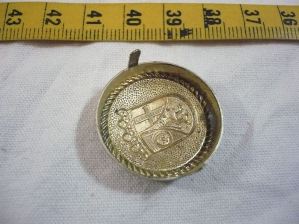 Rheinland-Pfalz: Mützensternauflage, Polizei Rheinland-Pfalz, Alte Art, gross, Metall