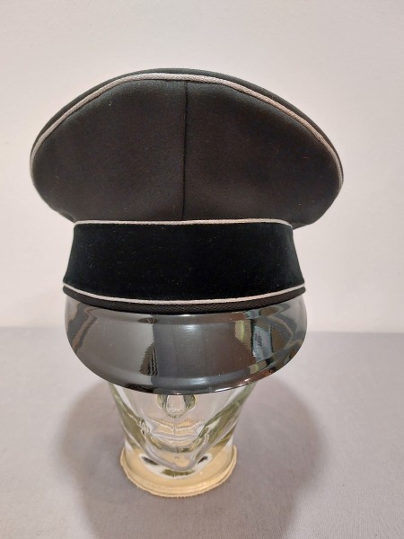 Waffen XX Schirmmütze Schutztruppe, Offiziere Trikot, Kunststoffschirm Größe 58