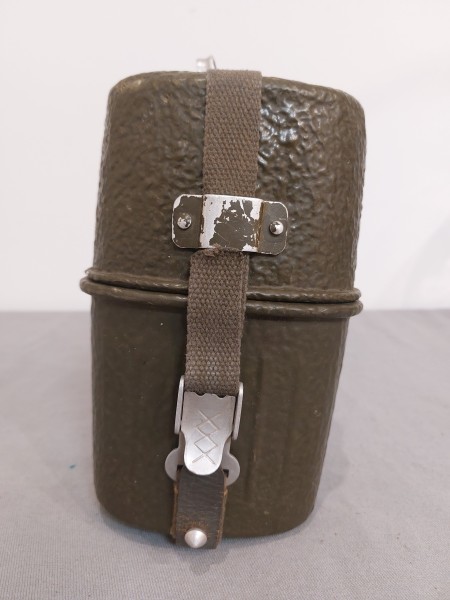 Bundeswehr Wasserflasche/ Feldflasche Rauhtarn Alu 3 Teilig Oliv Original