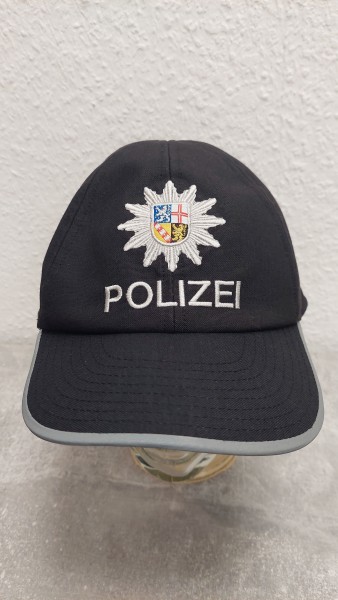 Polizei Saarland Baseballcap in schwarz Größe III = 58-60