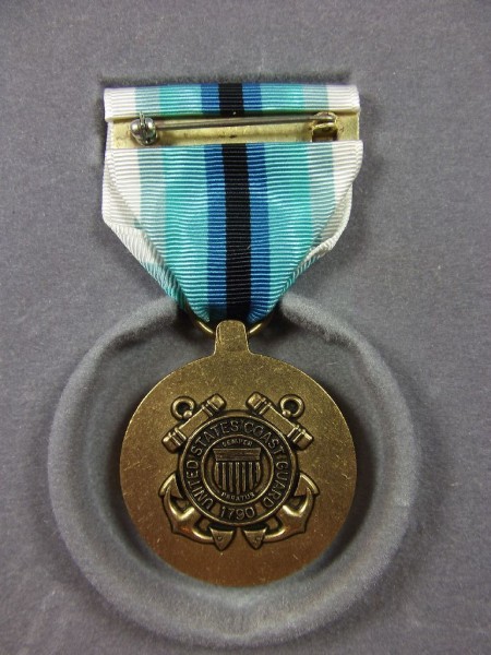 Arctic Service Medal, Coast Guard, mit Lapel Pin und Ribbonbar