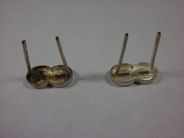 Schulterklappenauflage Zahl " 8 " gestrichelt, 18mm