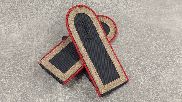 Bundeswehr Schulterklappen Stabsunteroffizier Artillerie dunkelgrau mit Lasche
