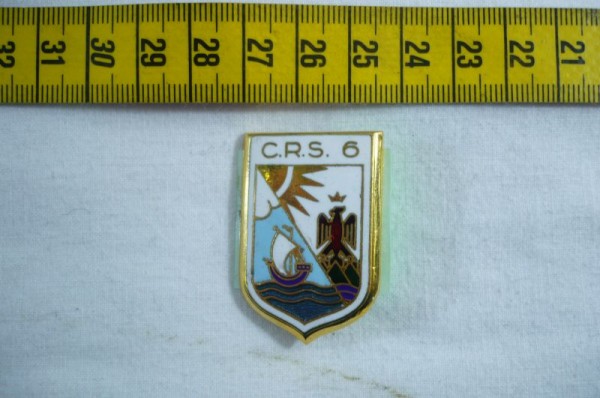 Brustabzeichen der C.R.S. Compagnies Républicaines de Sécurité (CRS - Sicherheitskompanien der Republik)