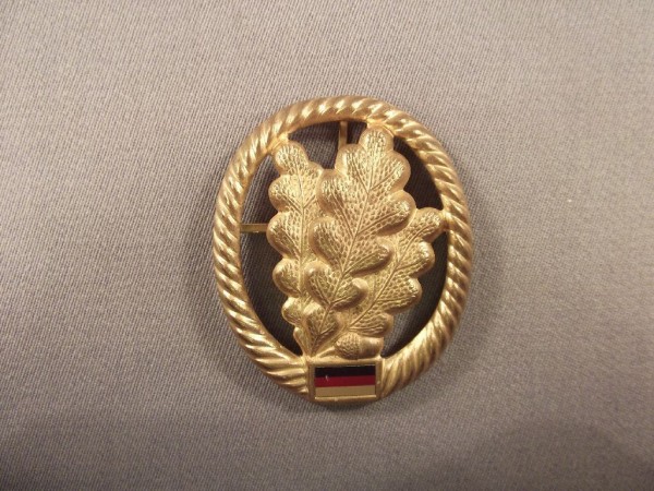 Barettabzeichen, Jägertruppe, Metall goldfarben