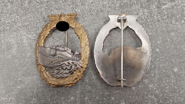 Kriegsmarine Schnellboot- Kriegsabzeichen 1.Modell Berlin Schwerin