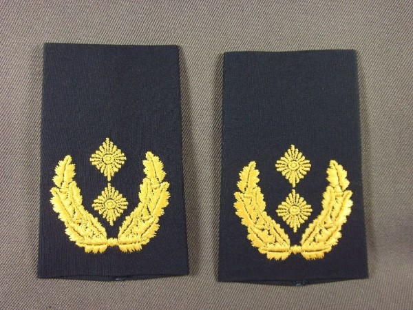 Rangschlaufen Generalmajor, gelb auf blau