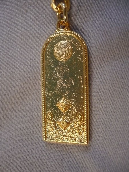 Schlüsselanhänger mit Schulterklappe Generalmajor, Metall