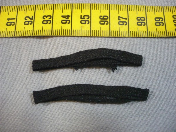 Aufschiebeschlaufe, Flachlitze 5 cm Durchgangsweite 4mm breit, schwarz, Pionier